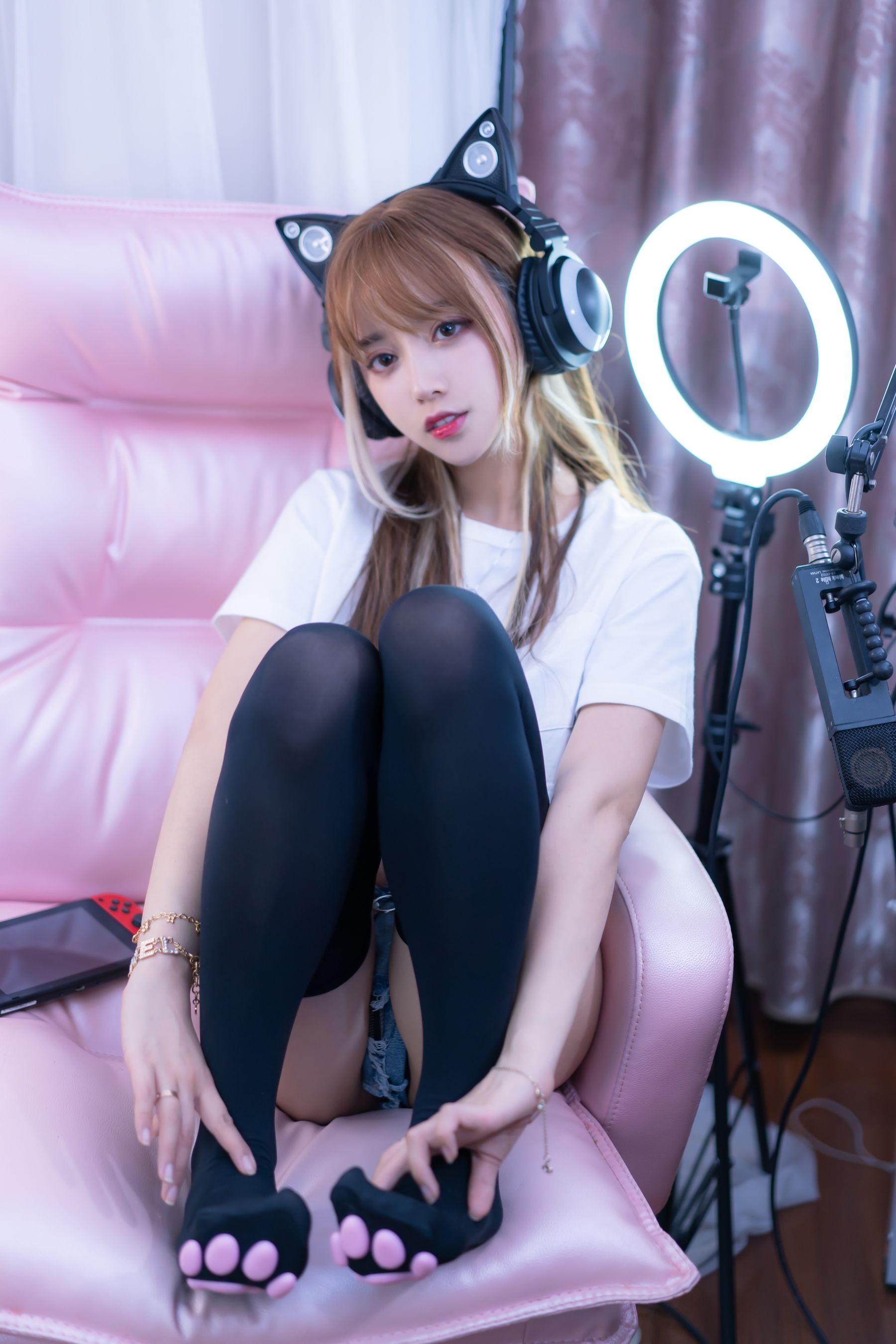 [Cosplay]米线线sama–电竞猫咪写真套图插图6